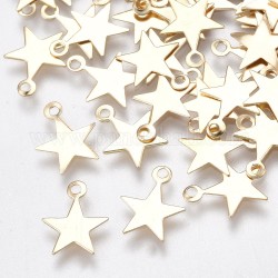 Breloques de fer, pour le bricolage fabrication de bijoux, sans nickel, étoiles du nord