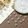 Perles européennes en acrylique transparente, grandes perles trou du canon