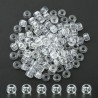 Perles européennes en acrylique transparente, grandes perles trou du canon
